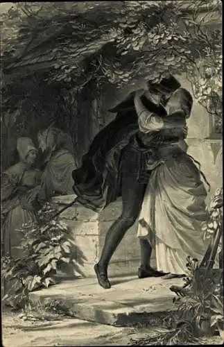 Künstler Ak v. Kreling, A., Goethe's Faust, Margarete, Gartenhaus