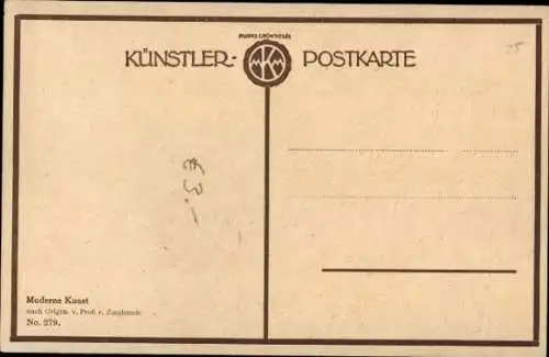 Künstler Ak von Zumbusch, Ludwig, Kinderportrait