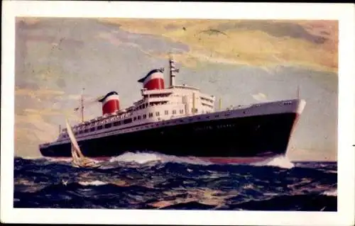 Künstler Ak Dampfschiff SS United States, USL