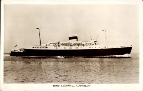 Ak British Railways, Fährschiff SS Amsterdam