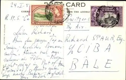 Ak Dampfer RMS Caronia auf dem Meer, Cunard Line