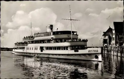 Ak Bodensee-Motorschiff Austria