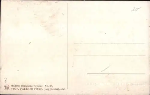 Künstler Ak Firle, Walther, Jung Deutschland, Kinderportrait