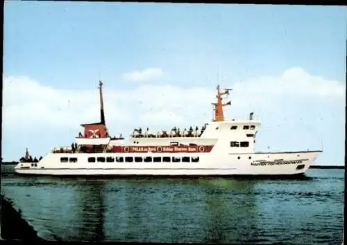 Ak Seebäderdienst Reederei Willy Freter, Fährschiff Wappen von Heiligenhafen, Hochseefahrten