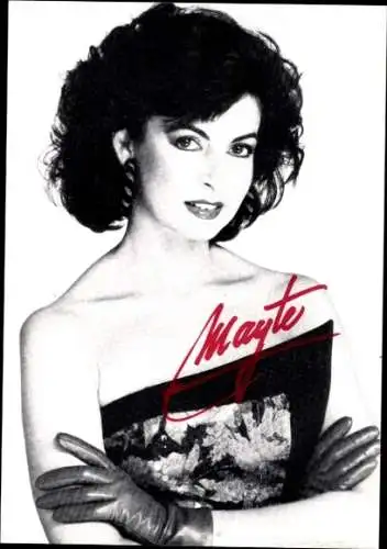 Ak Schauspielerin und Sängerin Mayte Matee, Portrait, Autogramm