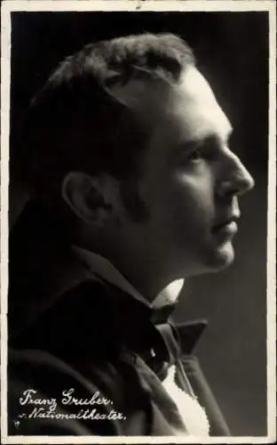 Ak Schauspieler Franz Gruber, Portrait, Nationaltheater
