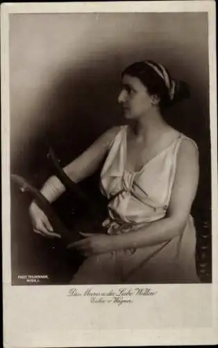 Ak Schauspielerin Erika Wagner, Portrait