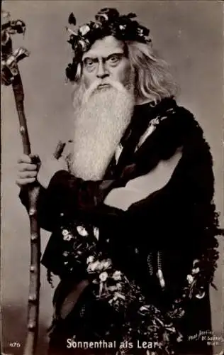 Ak Schauspieler Sonnenthal, Portrait als Lear