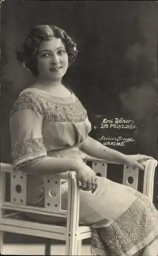 Ak Schauspielerin Weiser, Portrait, Das Prinzchen