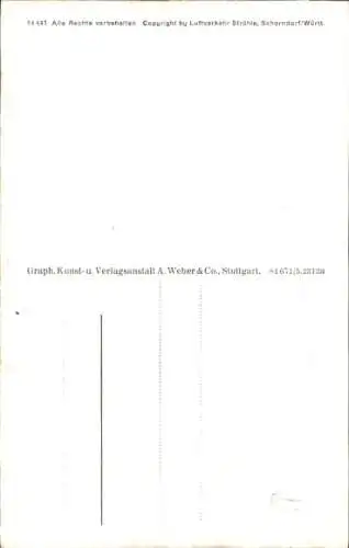 Ak Wankheim Kusterdingen in Württemberg, Fliegeraufnahme