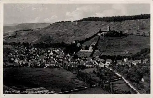 Ak Beilstein in Württemberg, Fliegeraufnahme, Langhans