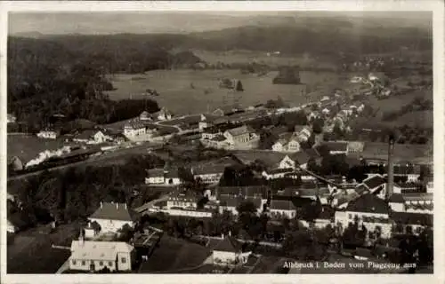 Ak Albbruck am Hochrhein Kreis Waldshut, Fliegeraufnahme von Ortschaft