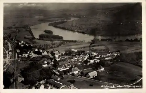 Ak Albbruck am Hochrhein Kreis Waldshut, Fliegeraufnahme