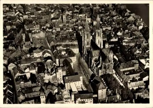 Ak Regensburg an der Donau Oberpfalz, Fliegeraufnahme