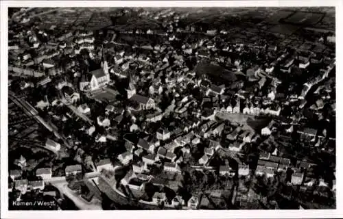Ak Kamen in Westfalen, Fliegeraufnahme