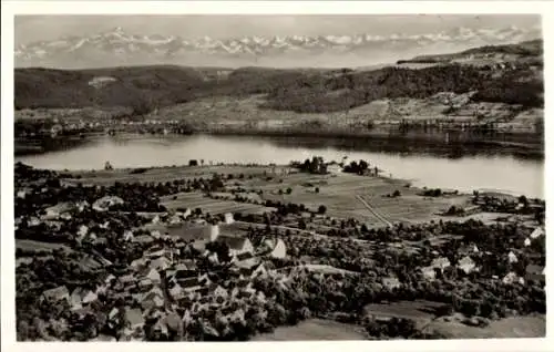 Ak Oehningen Öhningen am Untersee Baden, Fliegeraufnahme