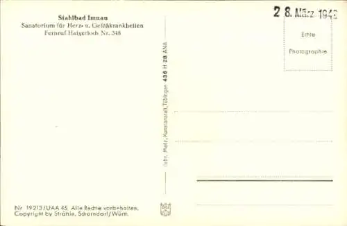 Ak Bad Imnau Haigerloch im Zollernalbkreis, Fliegeraufnahme