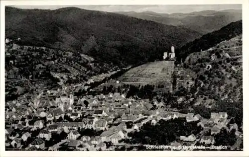 Ak Schriesheim an der Bergstraße, Fliegeraufnahme