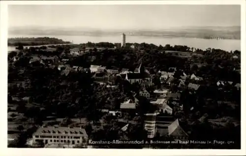 Ak Allmannsdorf Konstanz, Fliegeraufnahme, Mainau