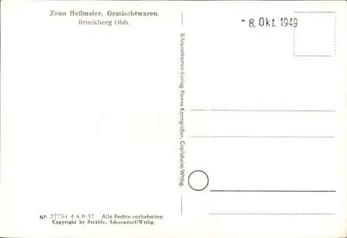 Ak Bruckberg in Niederbayern, Fliegeraufnahme