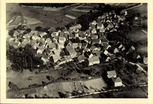 Ak Buch am Ahorn Ahorn in Baden, Fliegeraufnahme