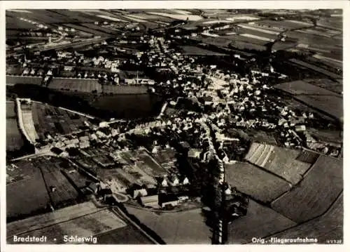 Ak Bredstedt in Holstein Nordfriesland, Fliegeraufnahme