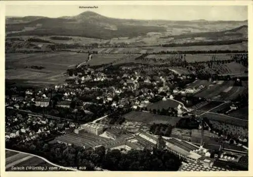 Ak Salach im Filstal Württemberg, Fliegeraufnahme