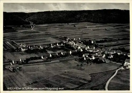 Ak Rietheim Weilheim Schwäbische Alb, Fliegeraufnahme