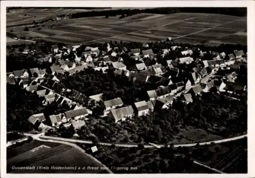 Ak Gussenstadt Gerstetten in Württemberg, Fliegeraufnahme