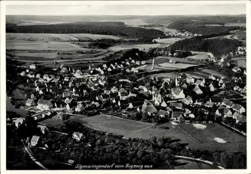 Ak Sigmaringendorf bei Sigmaringen, Fliegeraufnahme