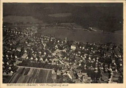 Ak Bietigheim in Baden, Fliegeraufnahme