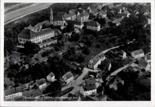 Ak Oberkirchberg Illerkirchberg in Württemberg, Fliegeraufnahme