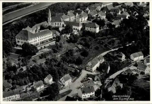 Ak Oberkirchberg Illerkirchberg in Württemberg, Fliegeraufnahme