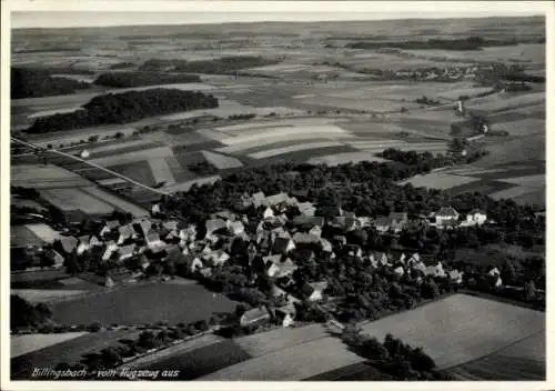 Ak Billingsbach Blaufelden in Württemberg, Fliegeraufnahme