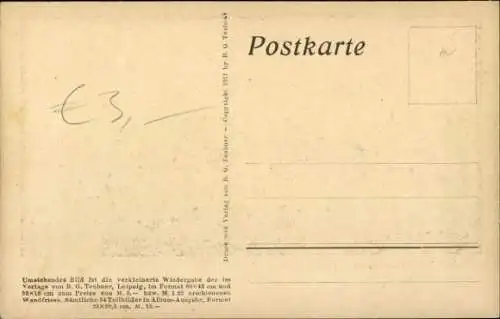 Scherenschnitt Ak Diefenbach, Per aspera ad Astra 13, Bär, Affen