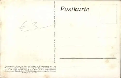 Scherenschnitt Ak Diefenbach, Per aspera ad astra, Teilbild 8