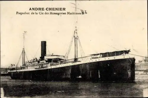 Ak Paquebot SS André Chenier, Dampfschiff, Messageries Maritimes, MM