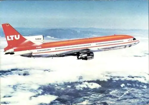 Ak Deutsches Passagierflugzeug LTU TriStar Lockheed L 1011-1, D-AERP