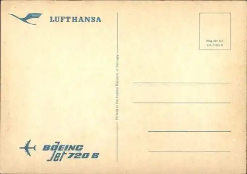 Ak Passagierflugzeug Lufthansa, Boeing 720 B Jet