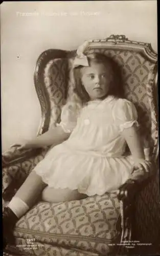 Ak Prinzessin Alexandrine von Preußen, Sitzportrait, Liersch 7947