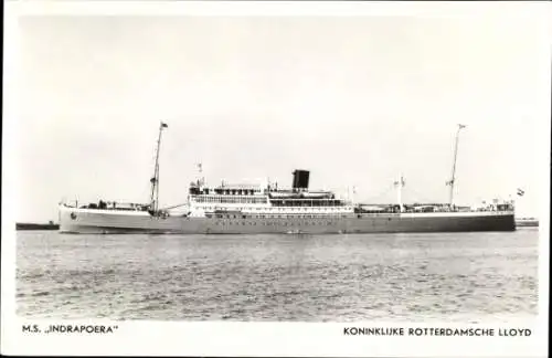 Ak Dampfschiff MS Indrapoera, Koninklijke Rotterdamsche Lloyd, KRL