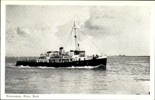 Ak Terneuzen Zeeland, Provinzial-Boot