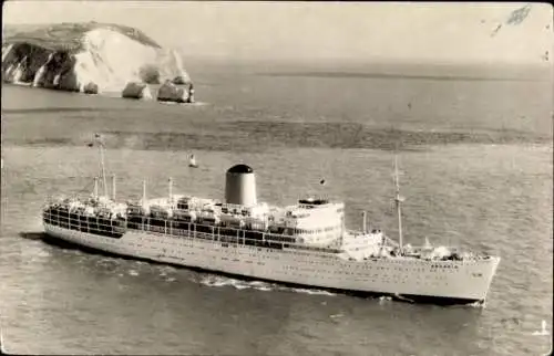 Passagierschiff Ak Orient Arcadia, P&O, Isle of Wight, The Needles