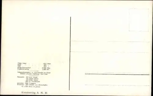 Ak Dampfer, Passagierschiff Patricia, HAPAG