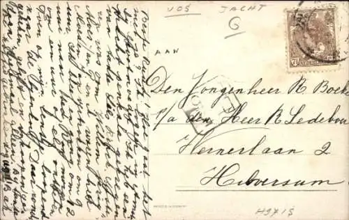 Künstler Ak Fuchsjagd, Jagdszene