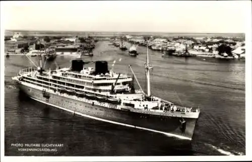 Ak Passagierdampfer MS Willem Ruys, Koninklijke Rotterdamsche Lloyd