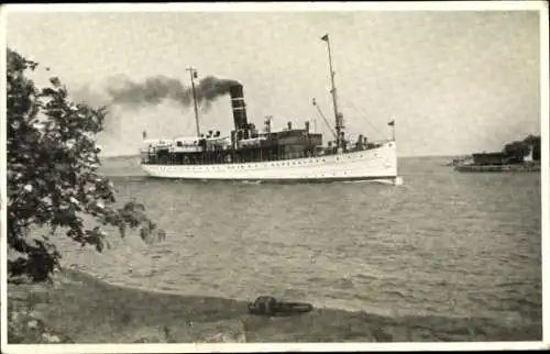 Ak Fährschiff SS Oihonna, Finland Steamship Co., Helsinki-Helsingfors