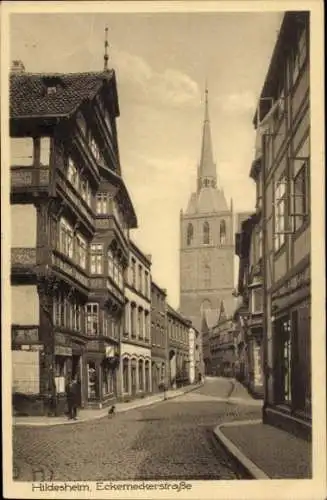 Ak Hildesheim in Niedersachsen, Eckemeckerstraße, Kirche