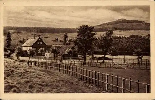 Ak Braunlage im Oberharz, Königskrug mit Achtermannshöhe