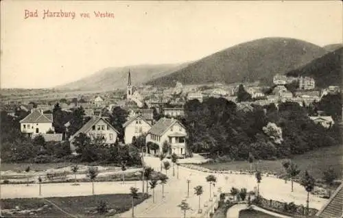 Ak Bad Harzburg am Harz, Gesamtansicht, von Westen gesehen